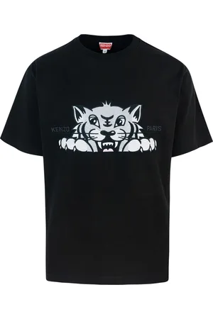 Kenzo T-shirt oversize nera con stampa