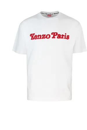 Kenzo T-shirt oversize bianca con stampa