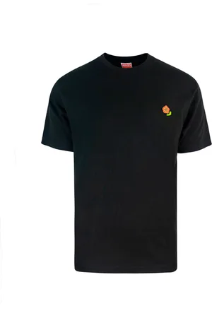 Kenzo T-shirt nera con ricamo