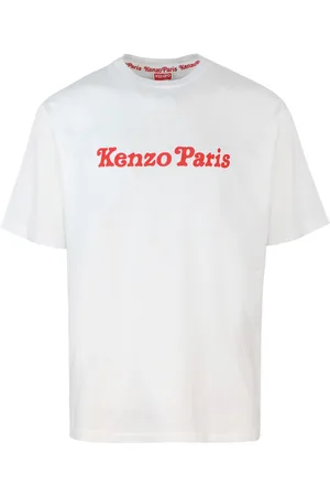Kenzo T-shirt oversize bianca con stampa