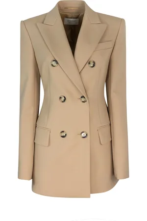 Sportmax Blazer Gelly in lana stretch marrone
