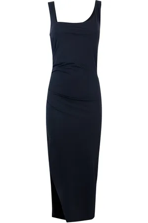 Patrizia Pepe Abito midi con spacco nero