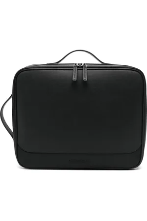 Emporio Armani Zaino nero porta pc con logo goffrato