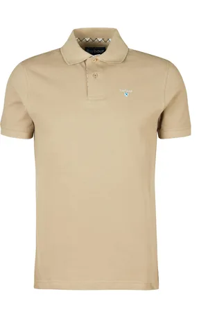 Barbour Polo in piquet con dettagli Tartan
