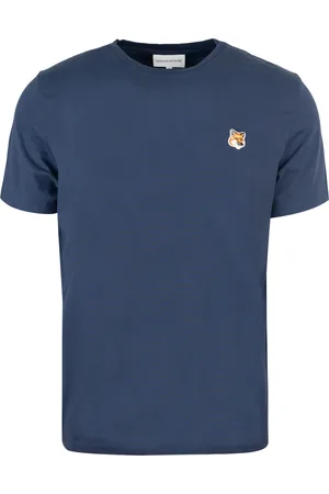 Maison Kitsuné T-shirt Fox Head Patch blu