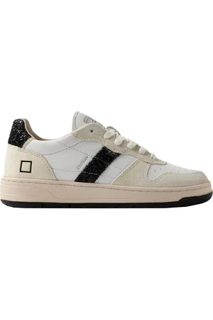 D.A.T.E. Sneaker Court Shiny White/Glitter Black