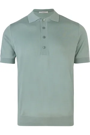 Paolo Pecora Polo in maglia extrafine verde