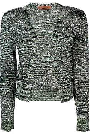 Missoni Cardigan zig-zag verde scuro
