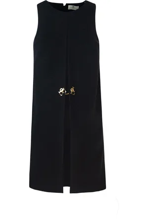 Elisabetta Franchi Mini abito in crepe con fibbia
