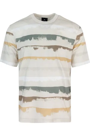 Paul Smith T-shirt Drip Stripe toni neutri