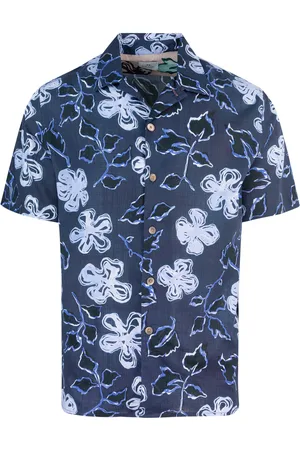 Paul Smith Camicia Yukka fiori blu