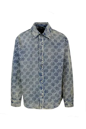Daily paper Camicia Shield Laser Denim