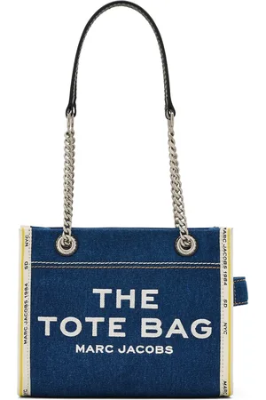 Marc Jacobs The Denim Chain Small Tote Bag dark wash