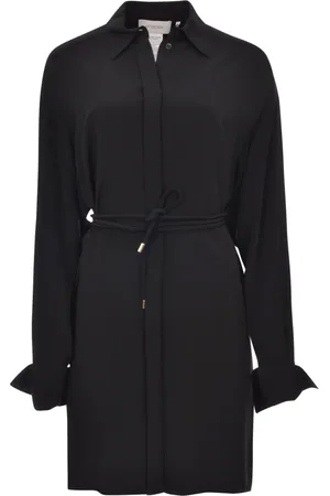 Sportmax Chemisier nera in seta stretch