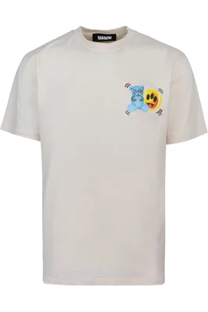 BARROW T-shirt bianca mini orsetto