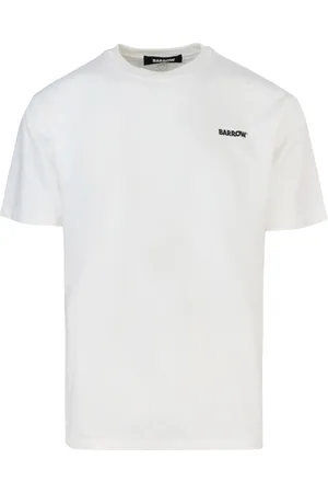 BARROW T-shirt bianca girocollo con logo
