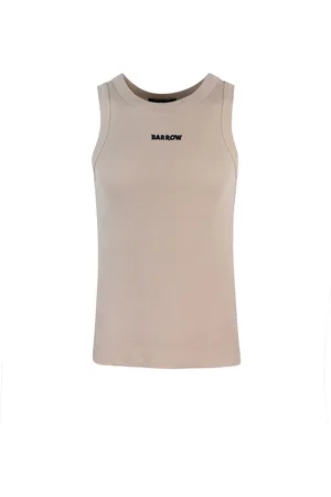 BARROW Canotta a coste beige