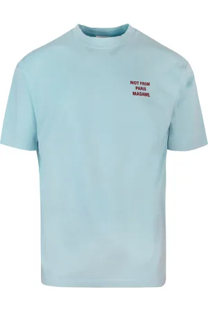 Drôle de Monsieur T-shirt Slogan azzurra