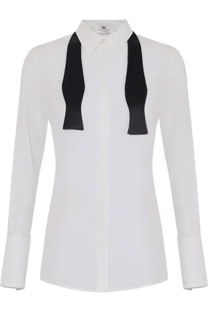 Elisabetta Franchi Camicia in georgette con cravattino