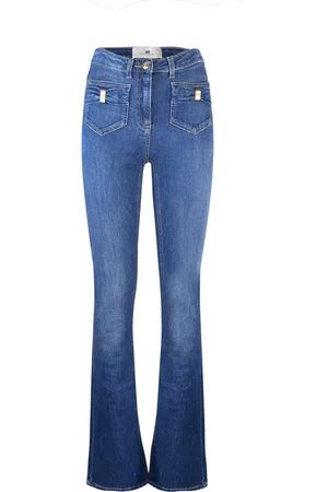 Elisabetta Franchi Jeans con taschini e dettagli a fiocco