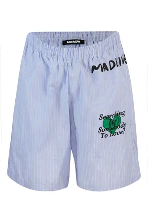 BARROW Bermuda di cotone a righe blu
