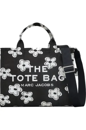 Marc Jacobs The Daisy Canvas Medium Tote Bag Black/White