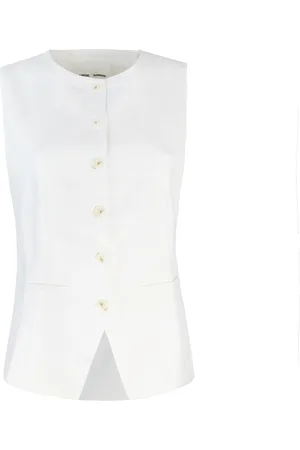 Samsøe Samsøe Gilet Saruma 14635 bianco