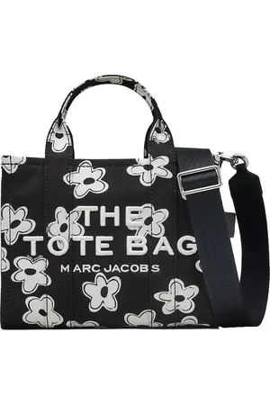 Marc Jacobs The Daisy Canvas Small Tote Bag Black/White