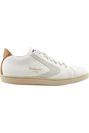 Valsport 1920 Sneakers Tournament Mix Leather Suede Bianco Panna Cognac