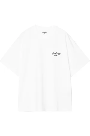 Carhartt T-Shirt S/S Signature Script White/Black