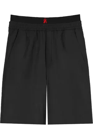 Vision Of Super Bermuda nero con fiamme ricamate