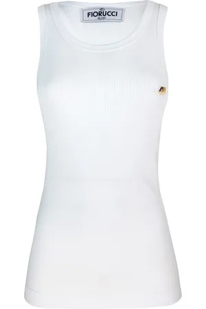 Fiorucci Canotta Angels Patch bianca