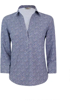 Ghirardelli Camicia classica elasticizzata con stampa floreale