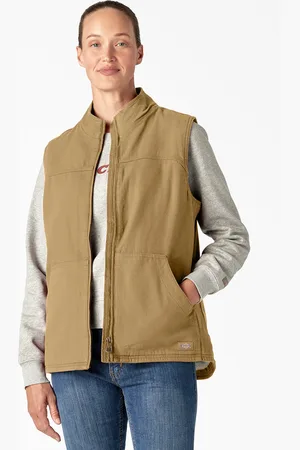 Dickies Gilet Foderato In Tela Di Cotone Donna