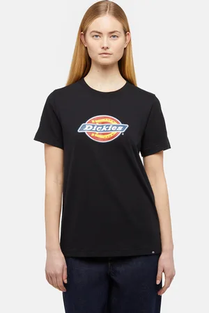 Dickies T-Shirt Con Logo Tricolore Donna