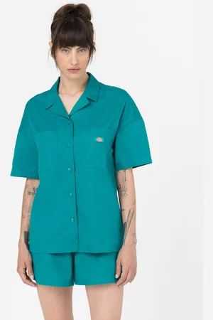 Dickies Camicia Vale a Maniche Corte Donna