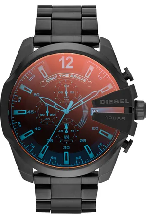 Diesel Mega Chief orologio con placcatura grigia Orologi Uomo