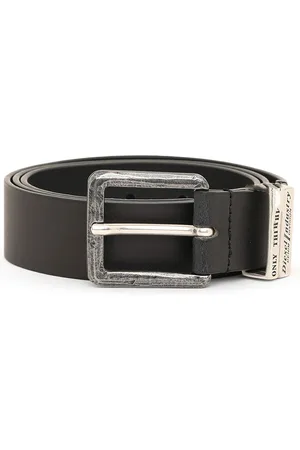 Diesel Cintura in pelle con dettagli bruniti Cinture Uomo