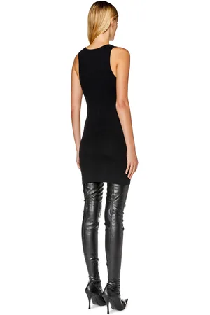 Diesel Miniabito a canotta con logo D Vestito Donna