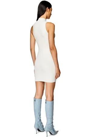 Diesel Abito dolcevita a coste Vestito Donna
