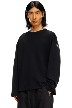 Diesel Felpa oversize con logo metallico Felpa Uomo