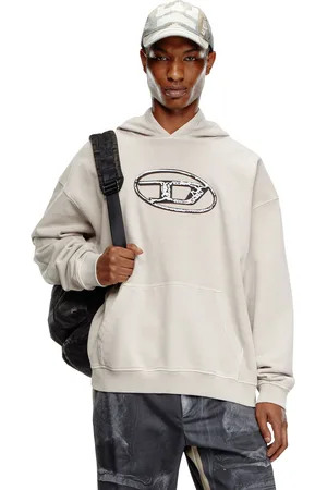 Diesel Hoodie con stampa logo a strati Felpa Uomo