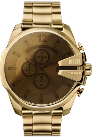 Diesel Cronografo Mega Chief in acciaio inossidabile dorato Orologi Uomo