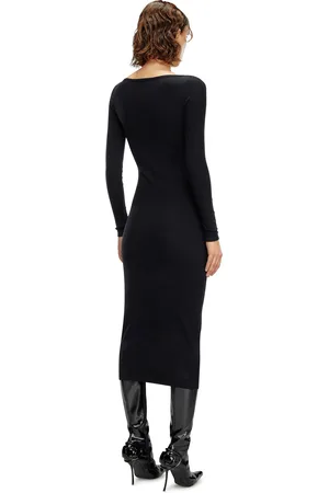 Diesel Abito midi con scollatura rotonda Vestito Donna