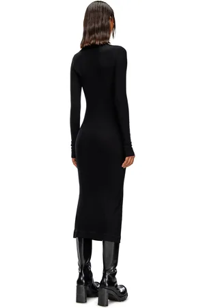 Diesel Abito midi con collo a lupetto Vestito Donna