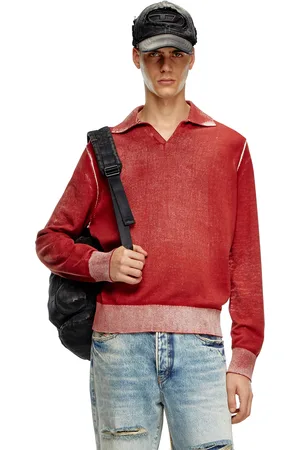 Diesel Maglia polo stampata al contrario Maglieria Uomo