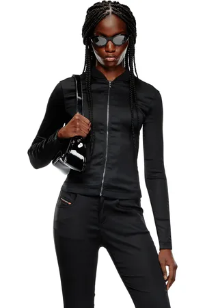 Diesel Giacca in maglia e raso stretch Giacca Donna