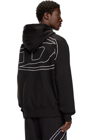 Diesel Hoodie con ricamo logo Felpa Uomo
