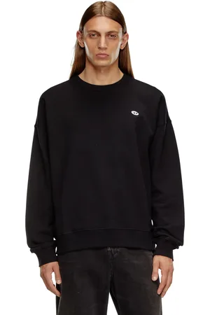 Diesel Felpa con patch oval D Felpa Uomo