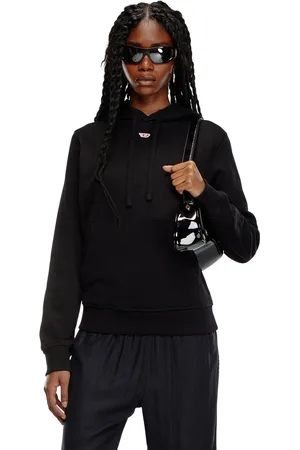 Diesel Felpa con cappuccio e patch D ricamata Felpa Donna